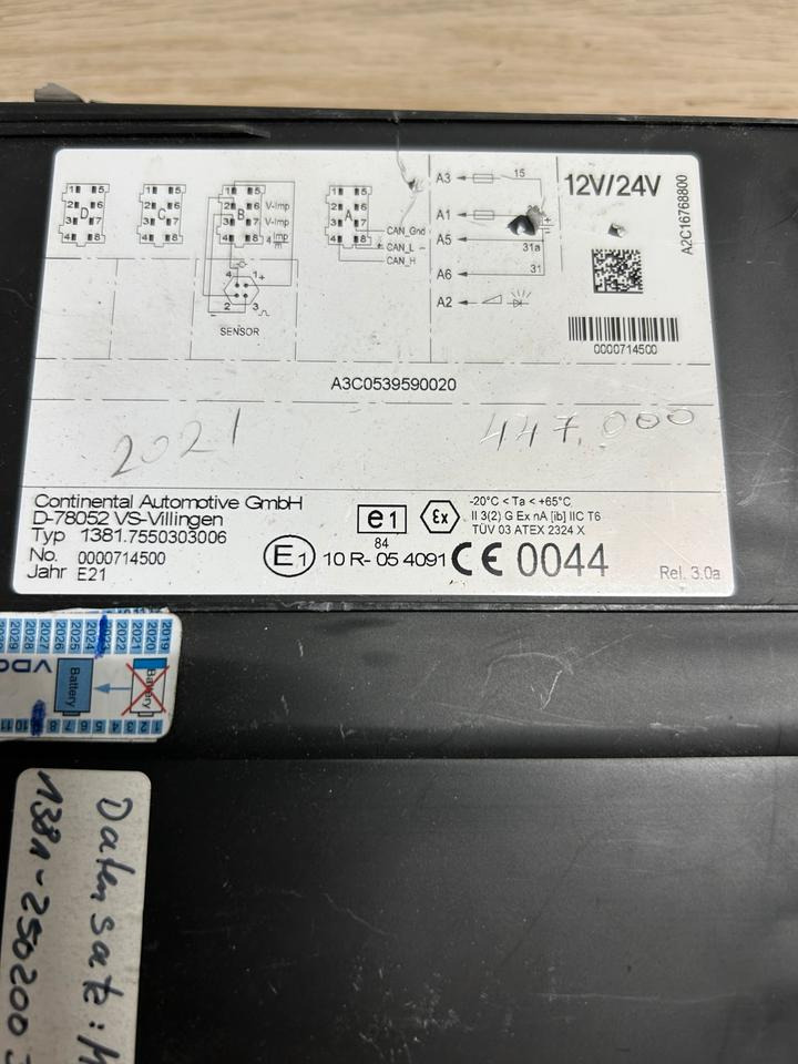 VDO Tachograph A3C0539590020 / A2C16768800 - Náhradní díly: obrázek 4 VDO Tachograph A3C0539590020 / A2C16768800 - Náhradní díly: obrázek 4