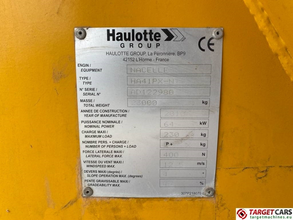 Kloubová plošina Haulotte HA41PX NT Diesel 4x4 Articulated Boom Lift 4100cm: obrázek 10