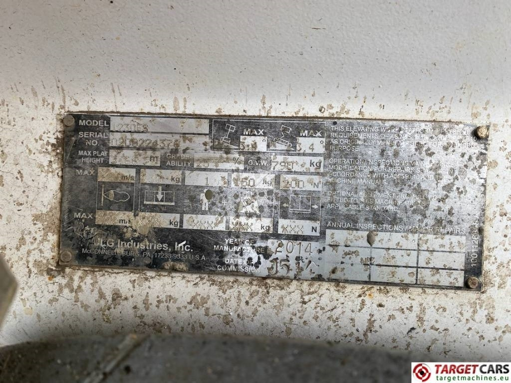 Vertikální sloupový výtah JLG 1230ES Electric Vertical Mast Work Lift 566cm: obrázek 10
