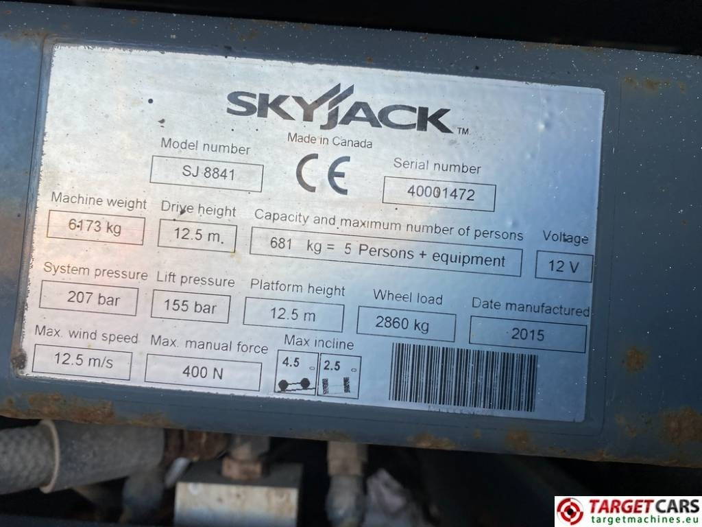 SkyJack SJ8841 RT Diesel 4x4 Scissor Work Lift 1430cm  leasing SkyJack SJ8841 RT Diesel 4x4 Scissor Work Lift 1430cm: obrázek 10