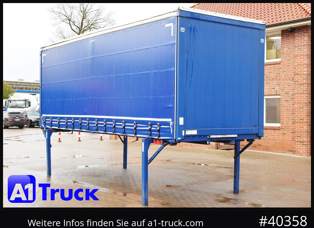 KRONE Wechselbrücke 7,45, Code XL, Bordwand, neue Plane - Plachtová nástavba: obrázek 1 KRONE Wechselbrücke 7,45, Code XL, Bordwand, neue Plane - Plachtová nástavba: obrázek 1