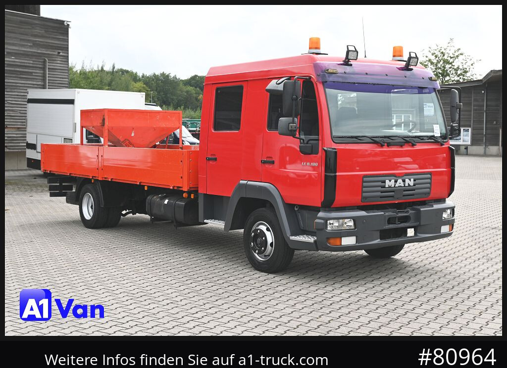 MAN MAN LE 8.180 Pritsche Doka, Automatik, AHK, 6-Sitzer - Dodávka valník, Dodávka s dvojitou kabinou: obrázek 1 MAN MAN LE 8.180 Pritsche Doka, Automatik, AHK, 6-Sitzer - Dodávka valník, Dodávka s dvojitou kabinou: obrázek 1