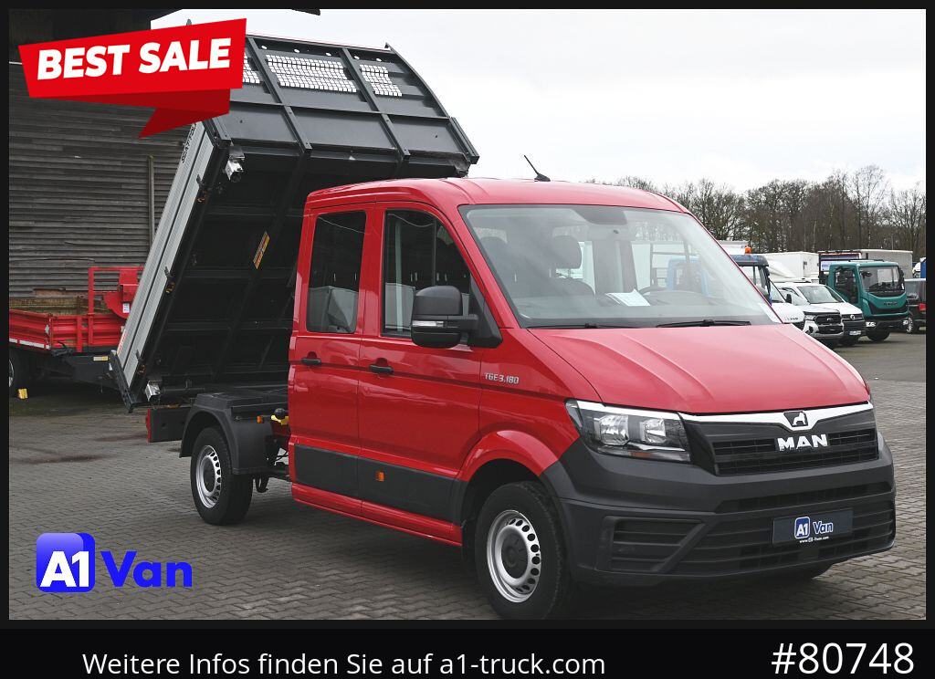 MAN TGE 3.180 Doka Kipper,Klima, AHK,Tüv Neu - Dodávka sklápěč, Dodávka s dvojitou kabinou: obrázek 1 MAN TGE 3.180 Doka Kipper,Klima, AHK,Tüv Neu - Dodávka sklápěč, Dodávka s dvojitou kabinou: obrázek 1