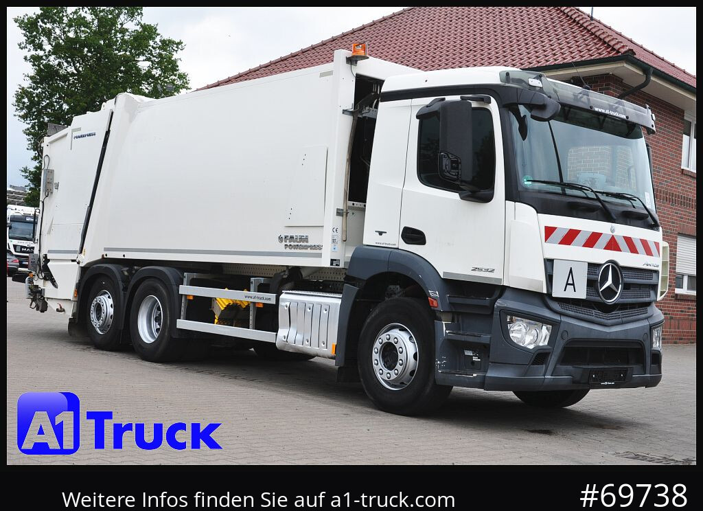 MERCEDES-BENZ Antos 2532 Faun Powerpress II Zöller Detla 2301, - Vůz na odvoz odpadků: obrázek 1 MERCEDES-BENZ Antos 2532 Faun Powerpress II Zöller Detla 2301, - Vůz na odvoz odpadků: obrázek 1