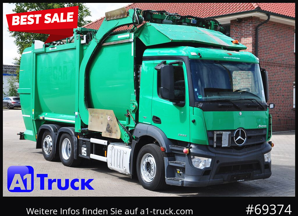 MERCEDES-BENZ Antos 2533, HS Millenium XXL37 Überkopflader, - Vůz na odvoz odpadků: obrázek 1 MERCEDES-BENZ Antos 2533, HS Millenium XXL37 Überkopflader, - Vůz na odvoz odpadků: obrázek 1