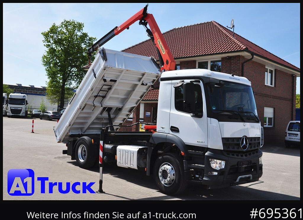 MERCEDES-BENZ Arocs 1830, Kipper + Kran,Palfinger, Funk, - Sklápěč, Auto s hydraulickou rukou: obrázek 1 MERCEDES-BENZ Arocs 1830, Kipper + Kran,Palfinger, Funk, - Sklápěč, Auto s hydraulickou rukou: obrázek 1
