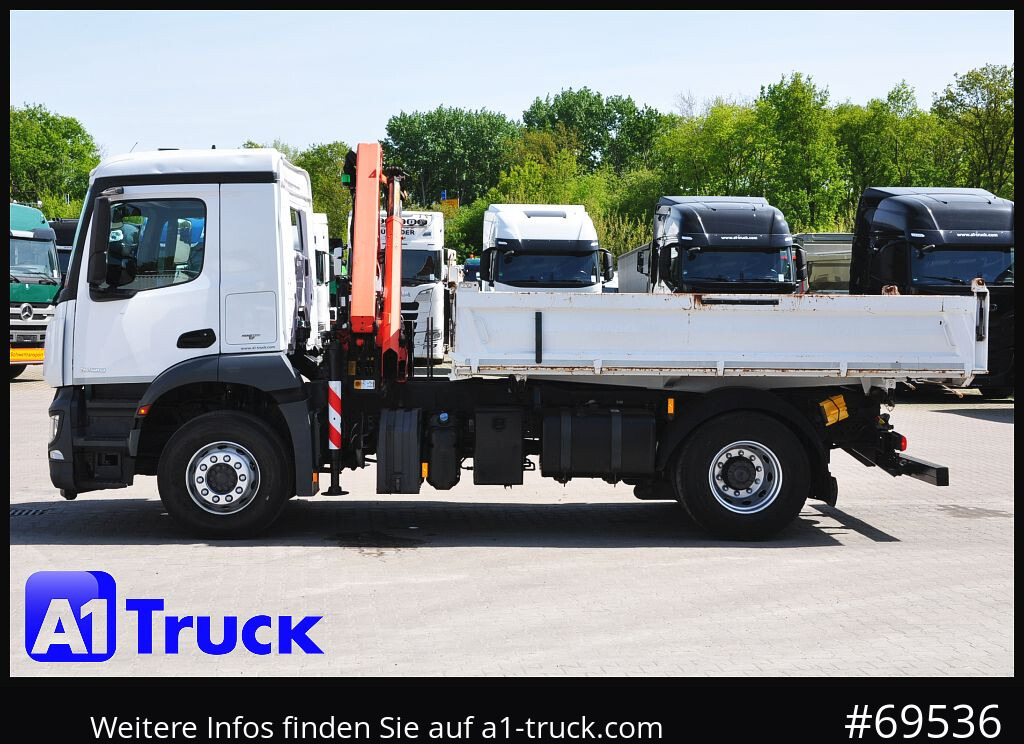 Auto s hydraulickou rukou MERCEDES-BENZ Arocs 1830, Kipper + Kran,Palfinger, Funk,: obrázek 12