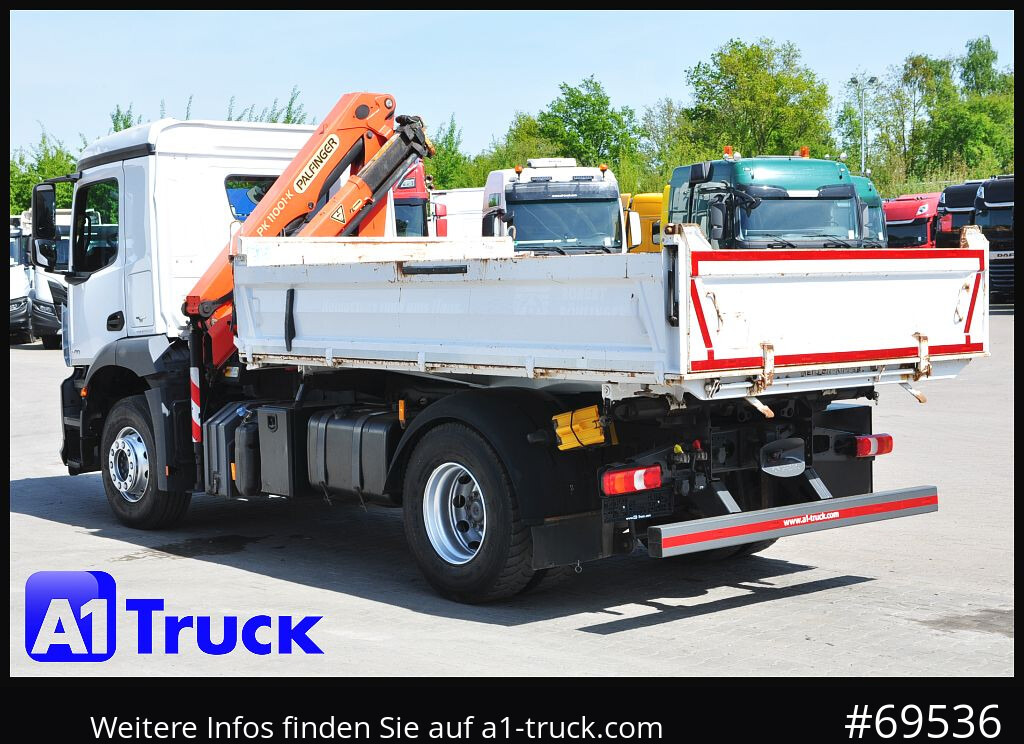 Auto s hydraulickou rukou MERCEDES-BENZ Arocs 1830, Kipper + Kran,Palfinger, Funk,: obrázek 11