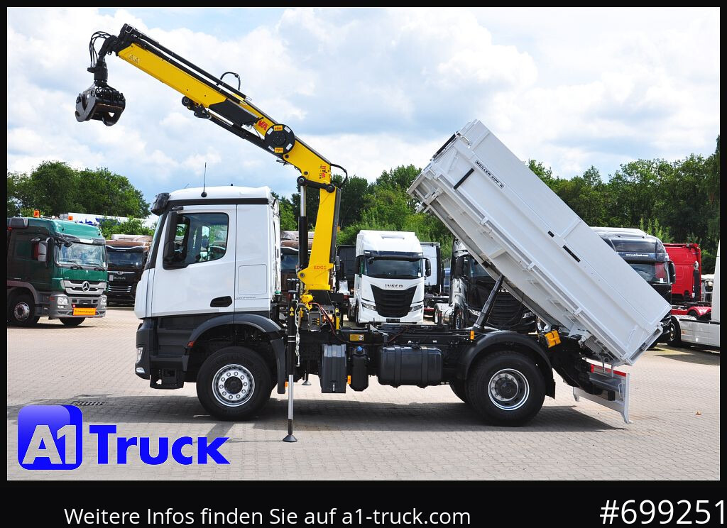 MERCEDES-BENZ Arocs 1840, Kipper + Kran,Funk Navi, - Auto s hydraulickou rukou, Sklápěč: obrázek 2 MERCEDES-BENZ Arocs 1840, Kipper + Kran,Funk Navi, - Auto s hydraulickou rukou, Sklápěč: obrázek 2