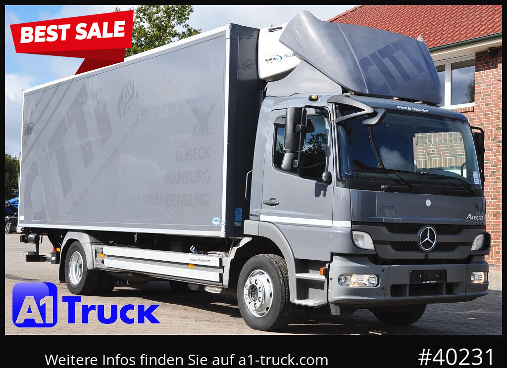 MERCEDES-BENZ Atego 1222, Kühlkoffer, Carrier Supra 850 Mt, LBW - Chladírenský nákladní automobil: obrázek 1 MERCEDES-BENZ Atego 1222, Kühlkoffer, Carrier Supra 850 Mt, LBW - Chladírenský nákladní automobil: obrázek 1