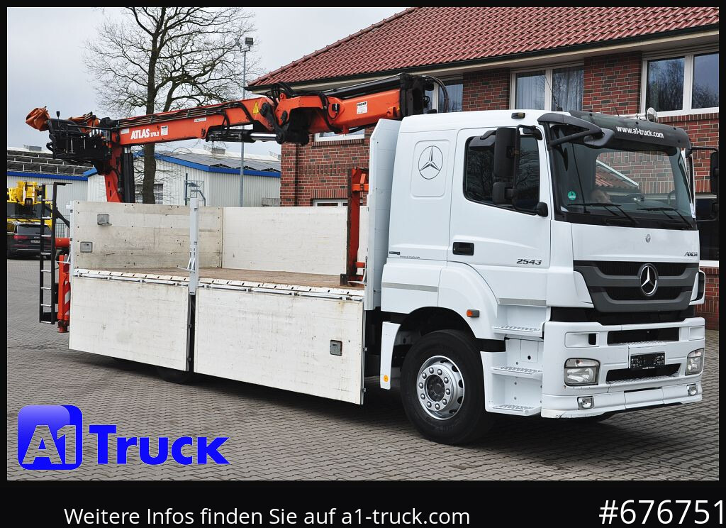 MERCEDES-BENZ Axor 2543, Atlas 170.2 Kran, Lift-Lenkachse, - Nákladní automobil valníkový/ Plošinový, Auto s hydraulickou rukou: obrázek 3 MERCEDES-BENZ Axor 2543, Atlas 170.2 Kran, Lift-Lenkachse, - Nákladní automobil valníkový/ Plošinový, Auto s hydraulickou rukou: obrázek 3