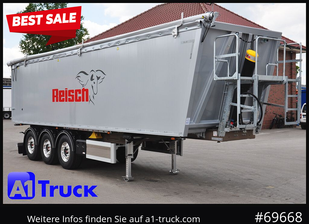 REISCH RHKS, Alu-Kippmulde 50m³, NEU Kombitüren, Alufelgen, Liftachse, - Sklápěcí návěs: obrázek 1 REISCH RHKS, Alu-Kippmulde 50m³, NEU Kombitüren, Alufelgen, Liftachse, - Sklápěcí návěs: obrázek 1