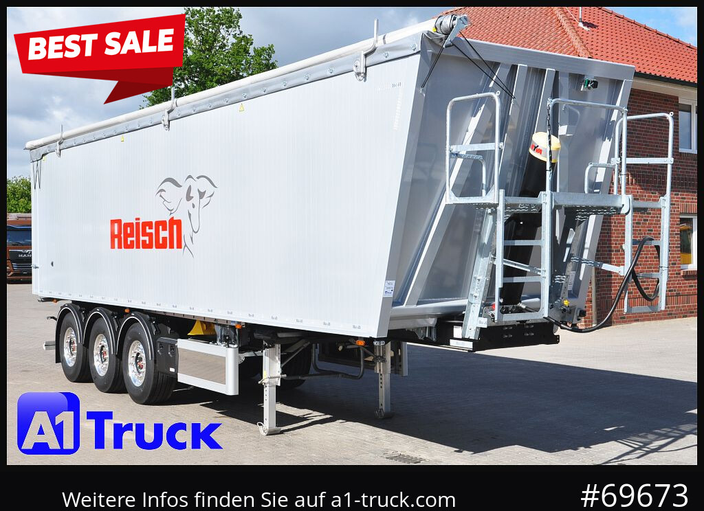 REISCH RHKS, Alu-Kippmulde 54m³, Kombitüren, Alufelgen, Liftachse, - Sklápěcí návěs: obrázek 1 REISCH RHKS, Alu-Kippmulde 54m³, Kombitüren, Alufelgen, Liftachse, - Sklápěcí návěs: obrázek 1