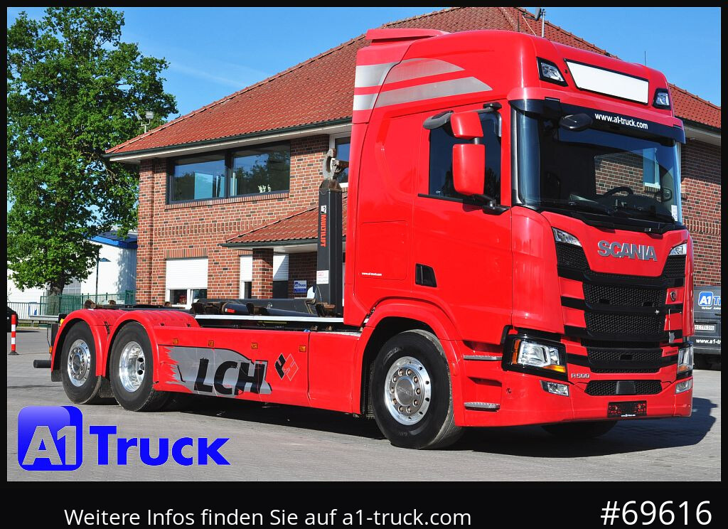 SCANIA R500, Abrollkipper, HIAB, Lift-Lenkachse, - Hákový nosič kontejnerů: obrázek 1 SCANIA R500, Abrollkipper, HIAB, Lift-Lenkachse, - Hákový nosič kontejnerů: obrázek 1