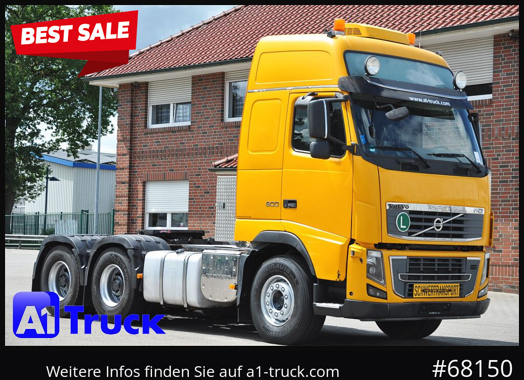 VOLVO FH16, 600, 6x4, Schwerlast,120t.Standklima, Hydraulik, - Tahač: obrázek 1 VOLVO FH16, 600, 6x4, Schwerlast,120t.Standklima, Hydraulik, - Tahač: obrázek 1