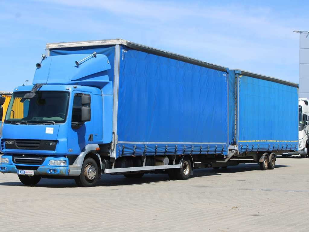 DAF FA LF 45, EURO 5, PNEU 80% + TRAILER AGADOS - Plachtový nákladní auto: obrázek 1 DAF FA LF 45, EURO 5, PNEU 80% + TRAILER AGADOS - Plachtový nákladní auto: obrázek 1