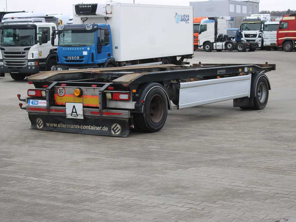Hüffermann HAR 18.70, SAF AXLES, TIRES 80% - Hákový/ Ramenový nosič přívěs: obrázek 4 Hüffermann HAR 18.70, SAF AXLES, TIRES 80% - Hákový/ Ramenový nosič přívěs: obrázek 4