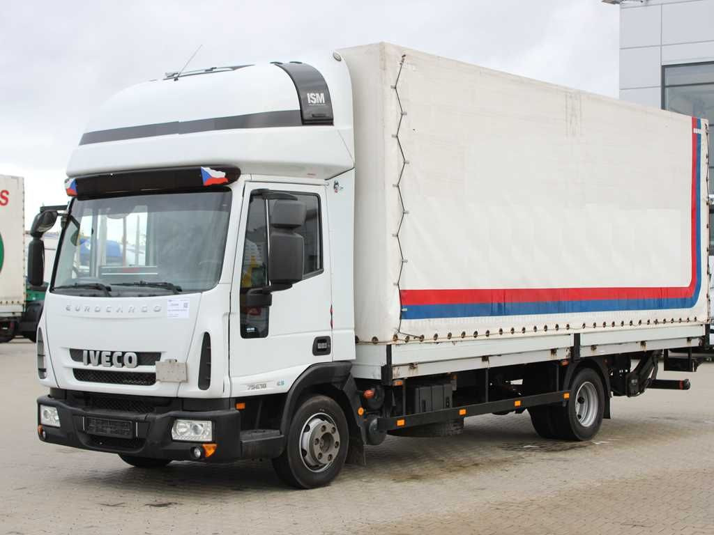 Iveco EUROCARGO 75E18, HYDRAULIC LIFT, SLEEPING CABIN Iveco EUROCARGO 75E18, TAIL LIFT, SLEEPING CABIN - Plachtový nákladní auto: obrázek 1 Iveco EUROCARGO 75E18, HYDRAULIC LIFT, SLEEPING CABIN Iveco EUROCARGO 75E18, TAIL LIFT, SLEEPING CABIN - Plachtový nákladní auto: obrázek 1