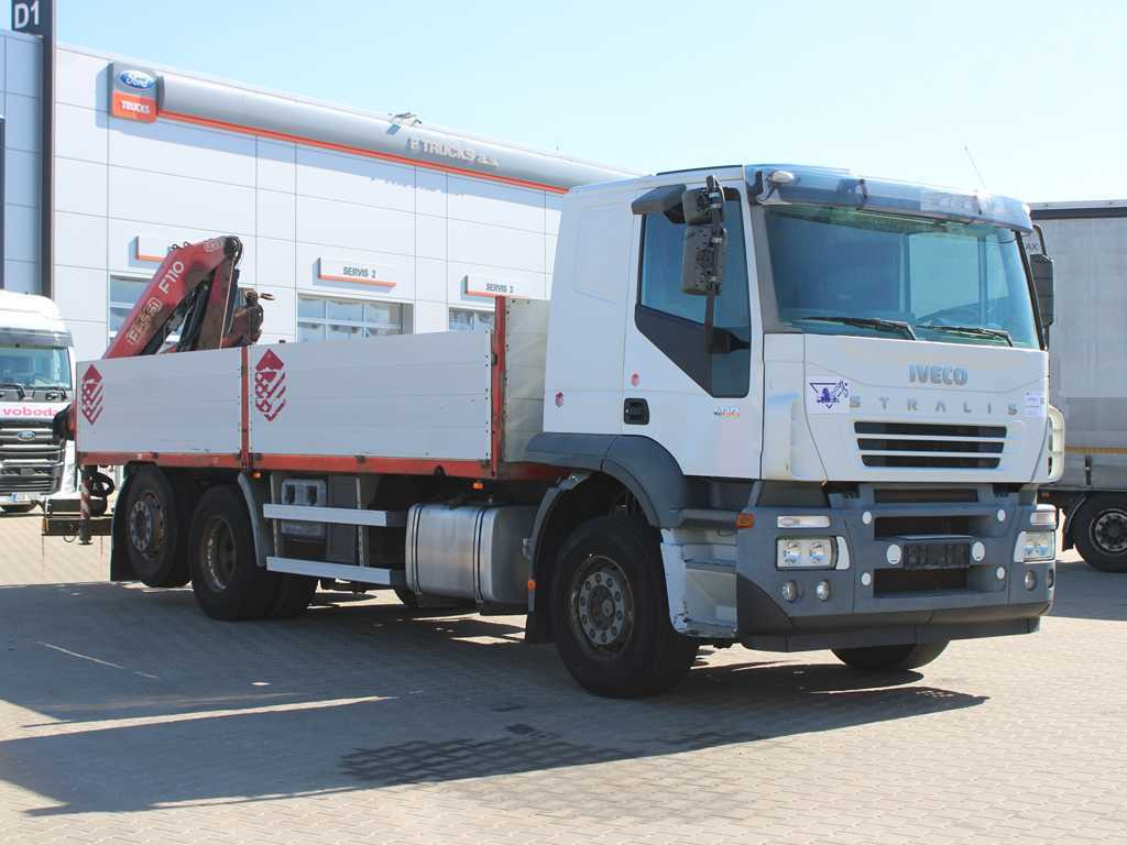Iveco STRALIS 400, 6X2, EURO 3, HYDRAULIC ARM FASSI F110 - Nákladní automobil valníkový/ Plošinový, Auto s hydraulickou rukou: obrázek 3 Iveco STRALIS 400, 6X2, EURO 3, HYDRAULIC ARM FASSI F110 - Nákladní automobil valníkový/ Plošinový, Auto s hydraulickou rukou: obrázek 3