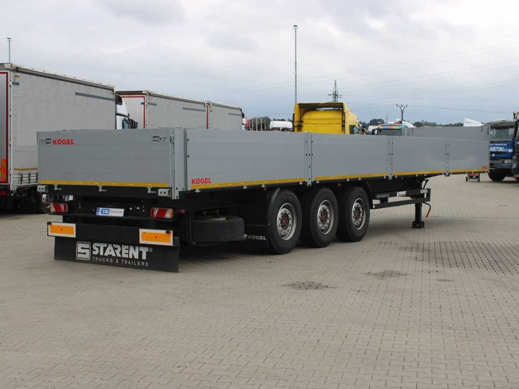 Kögel SF24, SIDEBOARDS, SAF, TIRES 80% - Návěs valník/ Plato: obrázek 4 Kögel SF24, SIDEBOARDS, SAF, TIRES 80% - Návěs valník/ Plato: obrázek 4