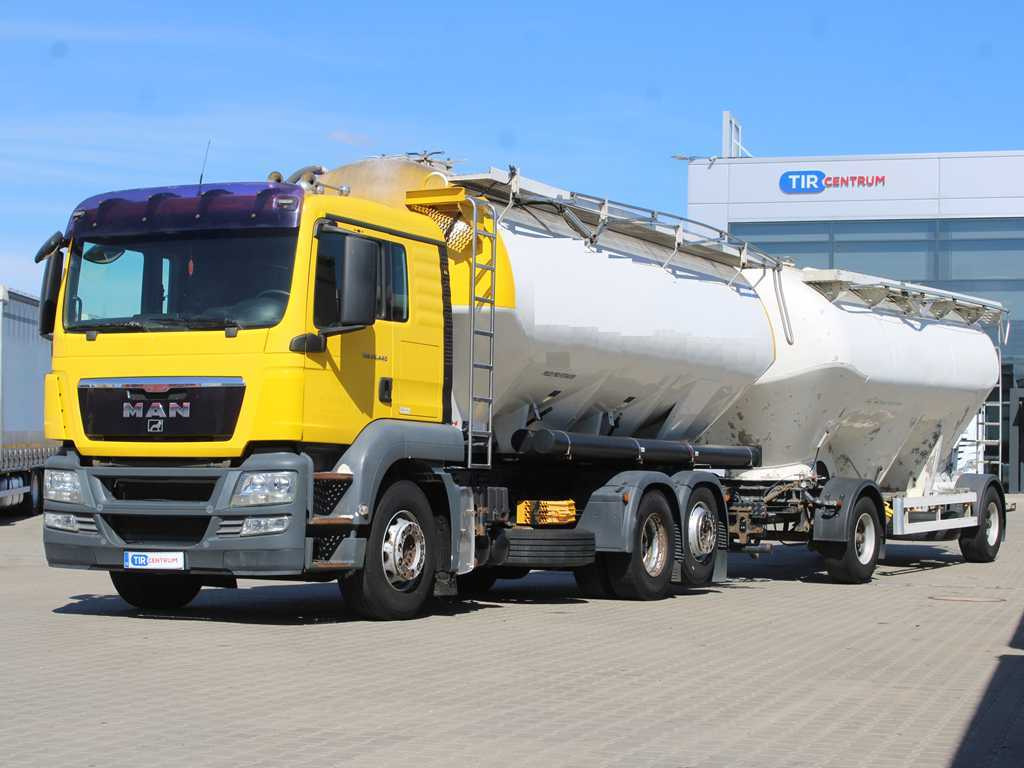 MAN TGA 26.440, 6x2, EURO 5, FELDBINDER 30m3, LIFTING AXLE, SILO + SPITZER (2006) - Cisternové vozidlo: obrázek 1 MAN TGA 26.440, 6x2, EURO 5, FELDBINDER 30m3, LIFTING AXLE, SILO + SPITZER (2006) - Cisternové vozidlo: obrázek 1