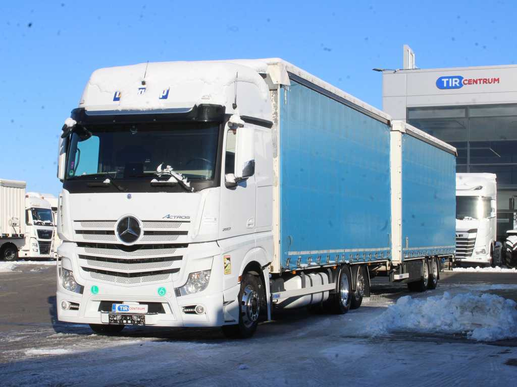 Mercedes-Benz ACTROS 2553, EURO 6, 6X2, AIR SUSPENSION, DRIVE-THROUGH + PANAV - Plachtový nákladní auto: obrázek 1 Mercedes-Benz ACTROS 2553, EURO 6, 6X2, AIR SUSPENSION, DRIVE-THROUGH + PANAV - Plachtový nákladní auto: obrázek 1