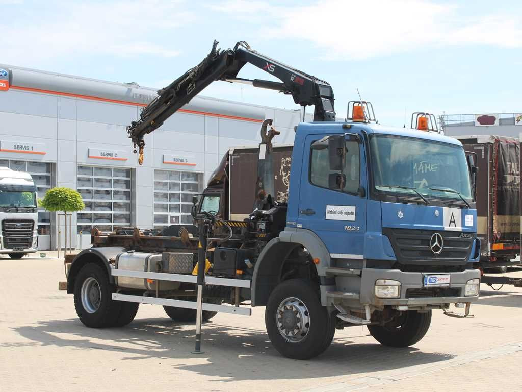 Mercedes-Benz AXOR 1824, CRANE HIAB 099B-3 DUO, 4x4 - Hákový nosič kontejnerů, Auto s hydraulickou rukou: obrázek 2 Mercedes-Benz AXOR 1824, CRANE HIAB 099B-3 DUO, 4x4 - Hákový nosič kontejnerů, Auto s hydraulickou rukou: obrázek 2