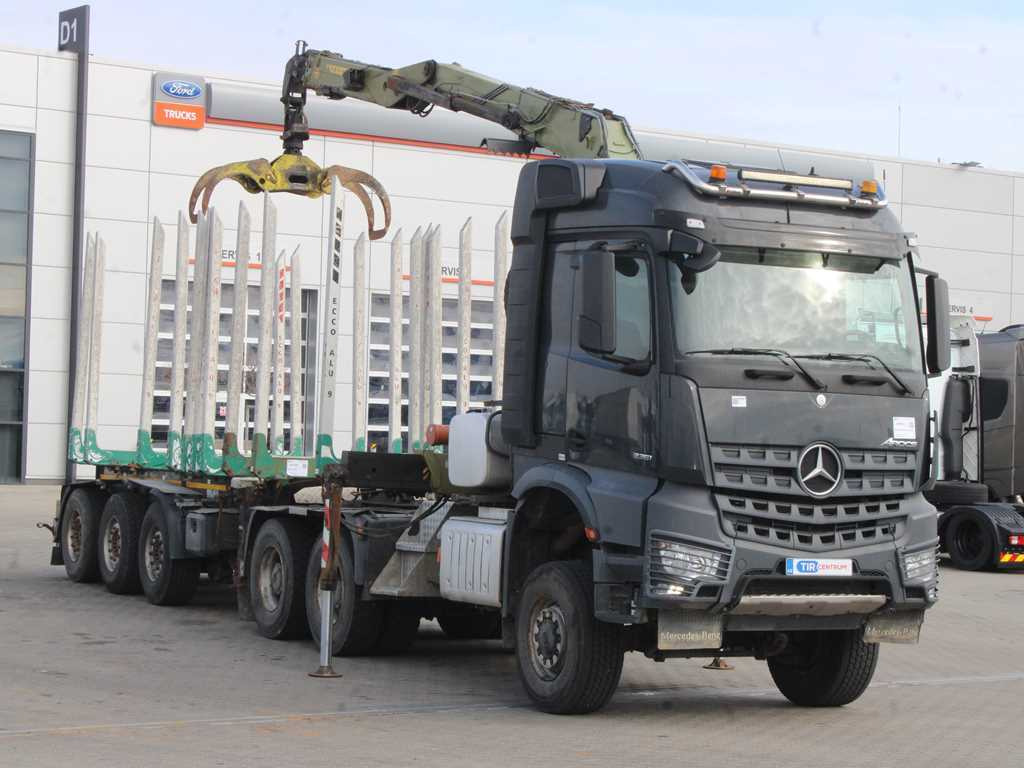 Mercedes-Benz Arocs 3351, 6x6, HYDRAULIC ARM LOGLIFT ET450, TIRES 80% + DOLL (2017) - Lesovůz, Auto s hydraulickou rukou: obrázek 3 Mercedes-Benz Arocs 3351, 6x6, HYDRAULIC ARM LOGLIFT ET450, TIRES 80% + DOLL (2017) - Lesovůz, Auto s hydraulickou rukou: obrázek 3