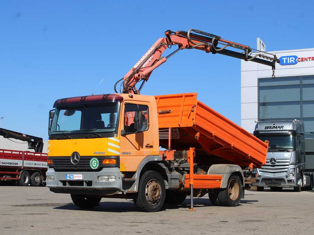 Mercedes-Benz Atego 1523, HYDRAULIC ARM ATLAS 60.1, THREE-SIDED - Sklápěč, Auto s hydraulickou rukou: obrázek 1 Mercedes-Benz Atego 1523, HYDRAULIC ARM ATLAS 60.1, THREE-SIDED - Sklápěč, Auto s hydraulickou rukou: obrázek 1