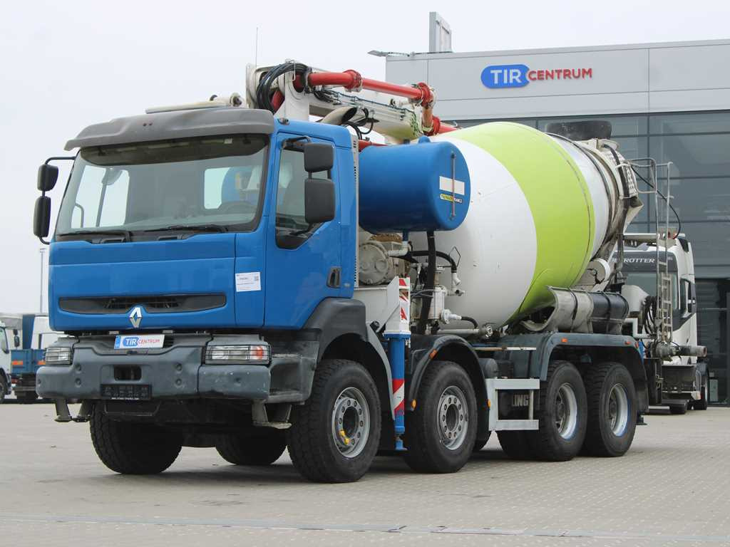 Renault KERAX 420, EURO 3, 7m3, 8X4, CIFA MAGNUM MK 24.4 CONCRETE PUMP - Autodomíchávač s čerpadlem: obrázek 1 Renault KERAX 420, EURO 3, 7m3, 8X4, CIFA MAGNUM MK 24.4 CONCRETE PUMP - Autodomíchávač s čerpadlem: obrázek 1