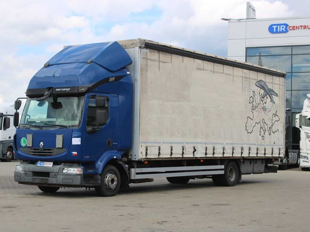 Renault MIDLUM 220.12, EURO 5, TAIL LIFT - Plachtový nákladní auto: obrázek 1 Renault MIDLUM 220.12, EURO 5, TAIL LIFT - Plachtový nákladní auto: obrázek 1