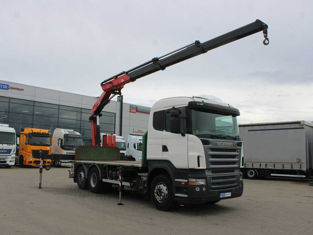 Scania R 500, 6X2, EURO 4, OPTICRUISE, HYDRAULIC ARM FASSI F220A.23 - Nákladní automobil valníkový/ Plošinový, Auto s hydraulickou rukou: obrázek 3 Scania R 500, 6X2, EURO 4, OPTICRUISE, HYDRAULIC ARM FASSI F220A.23 - Nákladní automobil valníkový/ Plošinový, Auto s hydraulickou rukou: obrázek 3