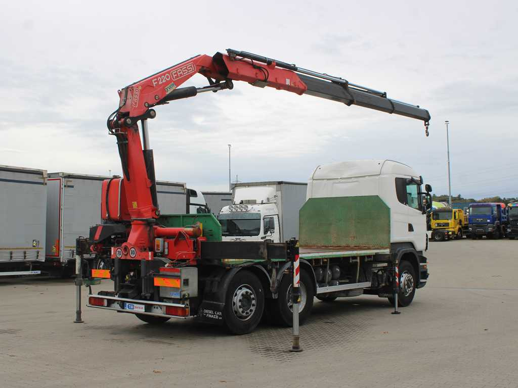 Scania R 500, 6X2, EURO 4, OPTICRUISE, HYDRAULIC ARM FASSI F220A.23 - Nákladní automobil valníkový/ Plošinový, Auto s hydraulickou rukou: obrázek 4 Scania R 500, 6X2, EURO 4, OPTICRUISE, HYDRAULIC ARM FASSI F220A.23 - Nákladní automobil valníkový/ Plošinový, Auto s hydraulickou rukou: obrázek 4