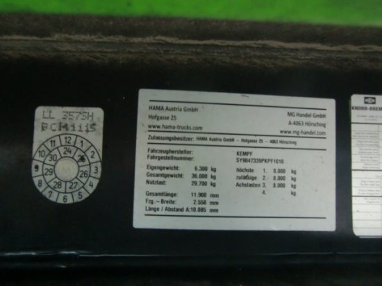Sklápěcí návěs Kempf SKM 39 Alu-Kastenmulde 55m³ Rollplane: obrázek 8