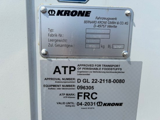 Nový Kontejnerovy přívěs/ Výměnná nástavba Krone Kühlwechselpritsche Cool Box TK T-800R, 7.30 Meter, Neu: obrázek 9