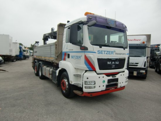 MAN TGS 26.400 3-Seitenkipper, 6x2-2 Lenkachse HIAB 144ES -3DUO - Sklápěč, Auto s hydraulickou rukou: obrázek 3 MAN TGS 26.400 3-Seitenkipper, 6x2-2 Lenkachse HIAB 144ES -3DUO - Sklápěč, Auto s hydraulickou rukou: obrázek 3