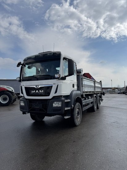 MAN TGS 26.430 6x4 3-Seitenkipper, HMF 2020K-RC Heckkran abnehmbar, - Sklápěč, Auto s hydraulickou rukou: obrázek 1 MAN TGS 26.430 6x4 3-Seitenkipper, HMF 2020K-RC Heckkran abnehmbar, - Sklápěč, Auto s hydraulickou rukou: obrázek 1