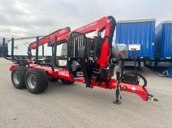 STEPA M-16 Forstanhänger mit Steindl Palfinger Forstkran L, 2-Achsig 4- Rungenpaare - Vyvážecí přívěs: obrázek 1 STEPA M-16 Forstanhänger mit Steindl Palfinger Forstkran L, 2-Achsig 4- Rungenpaare - Vyvážecí přívěs: obrázek 1