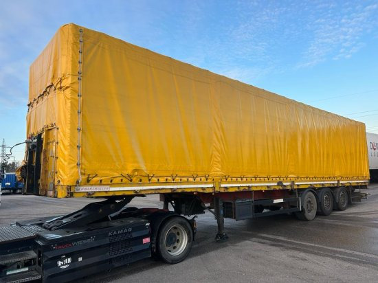 Schwarzmüller Spezialauflieger Schräglader, Coilmulde, Liftachse, Edscha-Verdeck, - Plachtový návěs: obrázek 1 Schwarzmüller Spezialauflieger Schräglader, Coilmulde, Liftachse, Edscha-Verdeck, - Plachtový návěs: obrázek 1