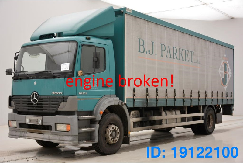 Mercedes-Benz Atego 1823 - damaged engine - Plachtový nákladní auto: obrázek 1 Mercedes-Benz Atego 1823 - damaged engine - Plachtový nákladní auto: obrázek 1
