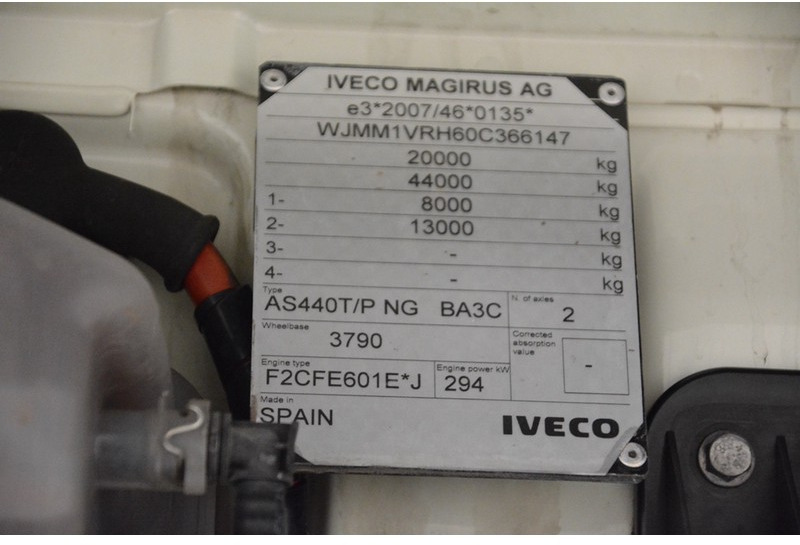 Tahač Iveco Stralis AS440S40 LNG Natural Power: obrázek 14