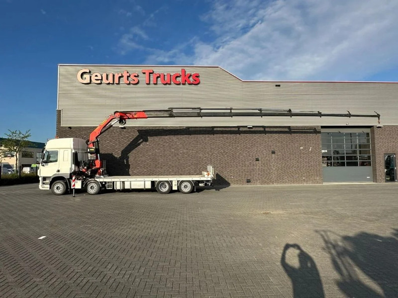 DAF CF 450 8X2 OPRIJWAGEN/MACHINE TRANSPORTER + PALFINGER PK 29002 G KRAAN/KRAN/CRANE/GRUA - Auto s hydraulickou rukou: obrázek 1 DAF CF 450 8X2 OPRIJWAGEN/MACHINE TRANSPORTER + PALFINGER PK 29002 G KRAAN/KRAN/CRANE/GRUA - Auto s hydraulickou rukou: obrázek 1