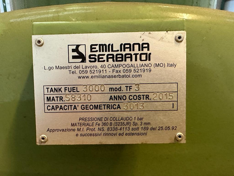 Nový Skladovací nádrž Emiliana Serbatoi Service Truck Structure / NEW: obrázek 10