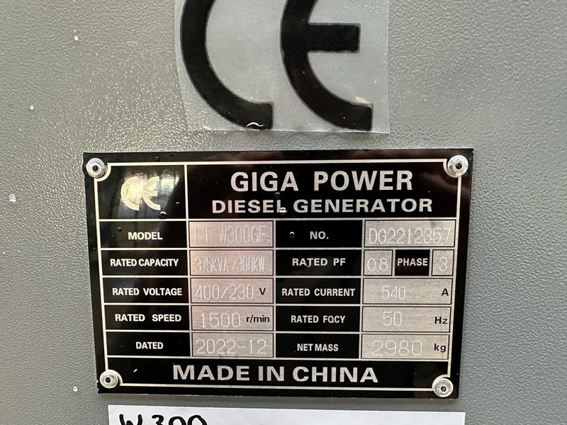 Nový Elektrický generátor Giga power Giga power 375 kVa silent generator set - LT-W300GF: obrázek 12