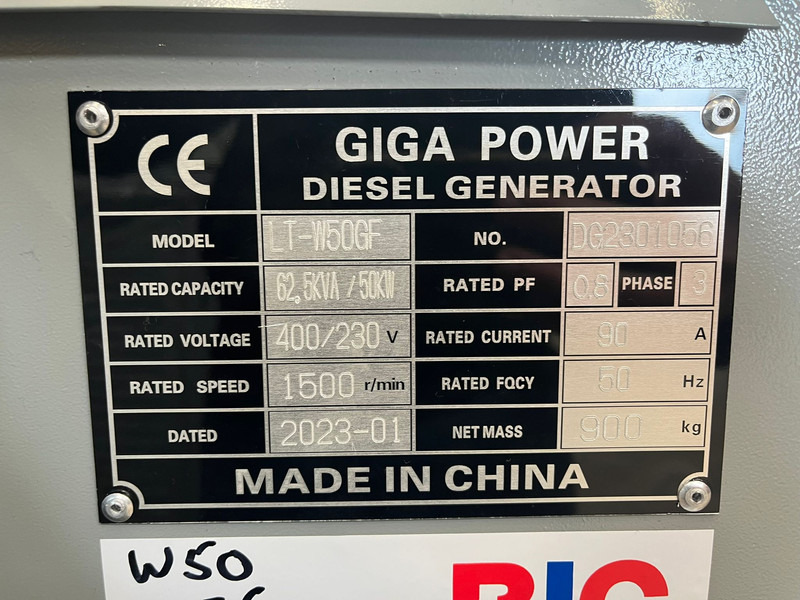 Elektrický generátor Giga power LT-W50-GF 62.5KVA silent set: obrázek 10