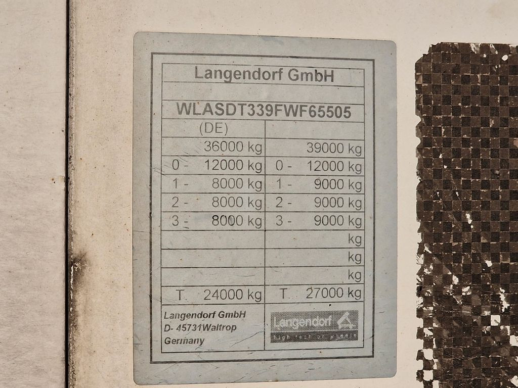 Skříňový návěs Langendorf SDT / Doppelstock: obrázek 28