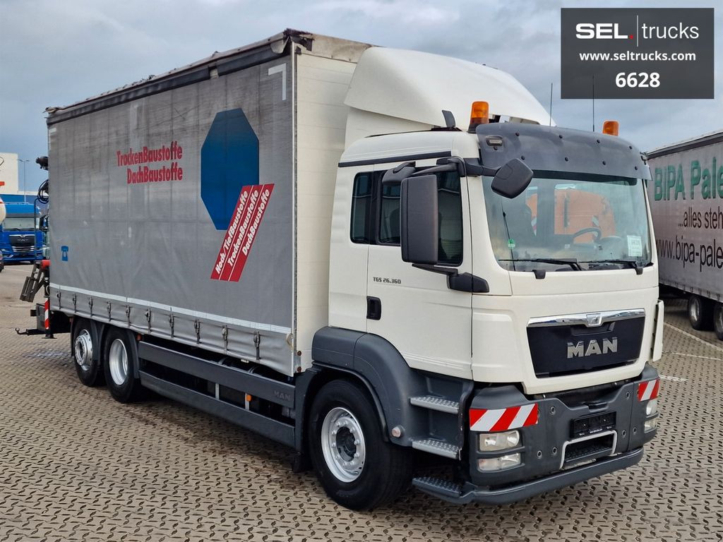 MAN TGS 26.360 / Palfinger PK 22002EH / Lenkachse - Auto s hydraulickou rukou, Plachtový nákladní auto: obrázek 4 MAN TGS 26.360 / Palfinger PK 22002EH / Lenkachse - Auto s hydraulickou rukou, Plachtový nákladní auto: obrázek 4