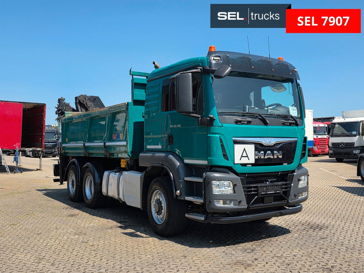 MAN TGS 28.480 6X4H-4 BL /HIAB /Fernbed. / Lenkachse - Sklápěč, Auto s hydraulickou rukou: obrázek 5 MAN TGS 28.480 6X4H-4 BL /HIAB /Fernbed. / Lenkachse - Sklápěč, Auto s hydraulickou rukou: obrázek 5