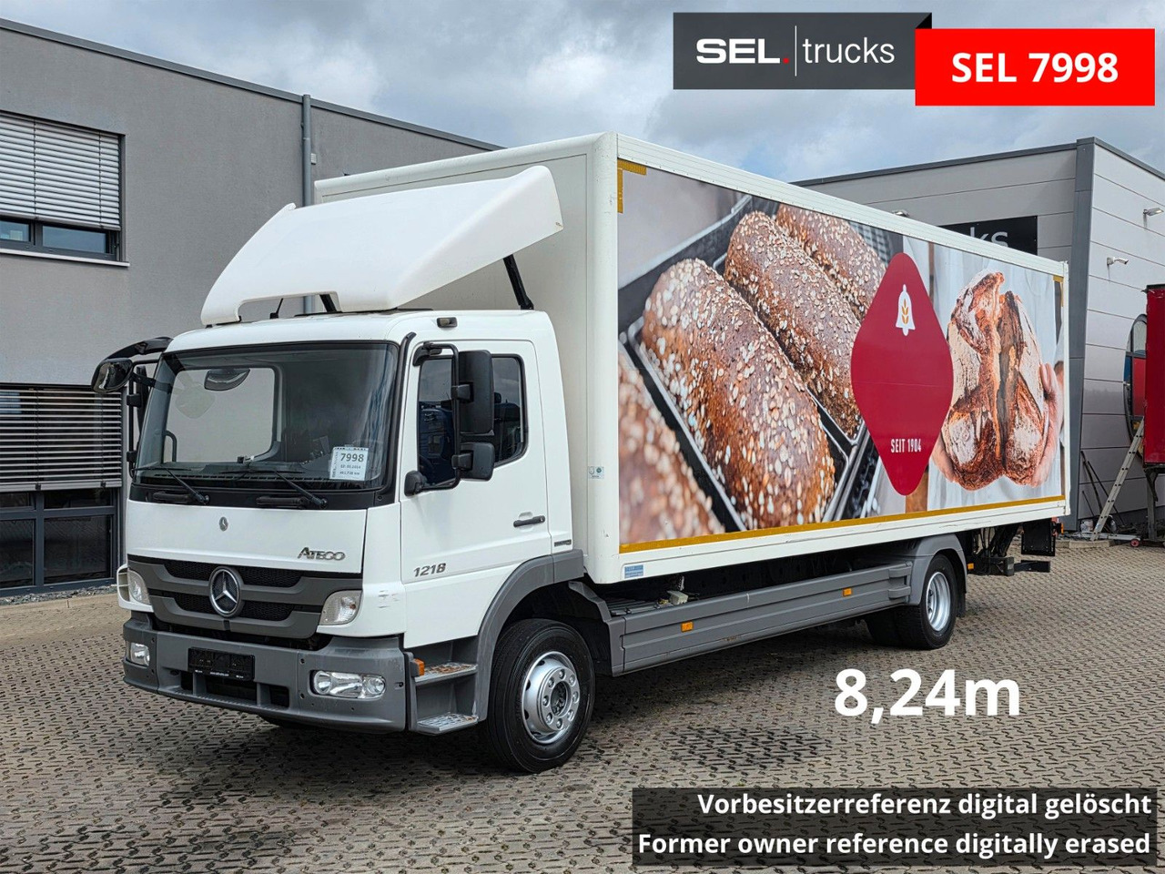 Mercedes-Benz Atego 1218 / Ladebordwand / Rückfahrkam. / 8,24m - Skříňový nákladní auto: obrázek 1 Mercedes-Benz Atego 1218 / Ladebordwand / Rückfahrkam. / 8,24m - Skříňový nákladní auto: obrázek 1
