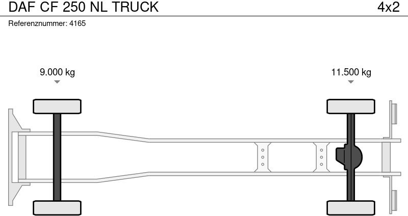 Podvozek s kabinou DAF CF 250 NL TRUCK: obrázek 19